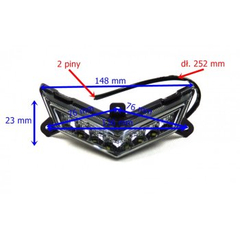 Lampa pozycyjna przednia ledowa do skutera B-Max