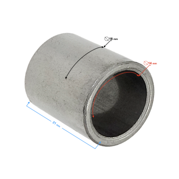 Tuleja półksiężyca (dł. 21mm, śr. wew: 14mm, śr. z