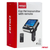 Transmiter samochodowy FM z pilotem 2×USB-A 12V 24-101403