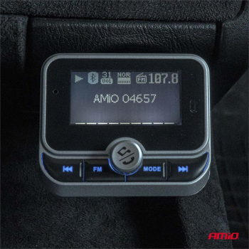 Transmiter samochodowy FM z pilotem 2×USB-A 12V 24-101393