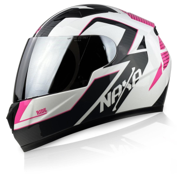 KASK MOTOCYKLOWY F34/E/YXL junior RÓŻOWY POŁYSK-102536