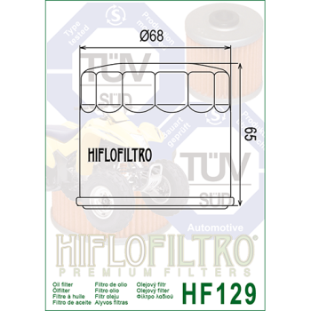 FILTR OLEJU HIFLO HF129 KAWASAKI KAF820/950 '00-'1-109765