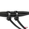 Taśmy opaski zaciskowe kablowe czarne 2,5x100mm - -128941