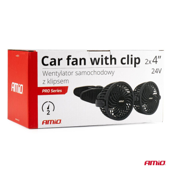 Wentylator wiatrak samochodowy z klipsem 24V AMIO--128503