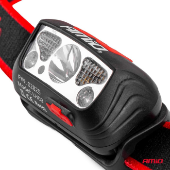 Latarka czołowa LED lampa warsztatowa LH03 AMIO-02-129004