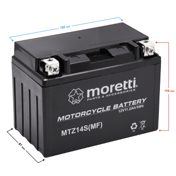 Akumulator Moretti AGM (Gel) MTZ14S-129144