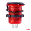 Wodoodporna ładowarka z testerem napięcia 2x USB 1-130407
