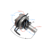Bendix rozrusznika nożnego Falcon 4T Euro 4 silnik-130533