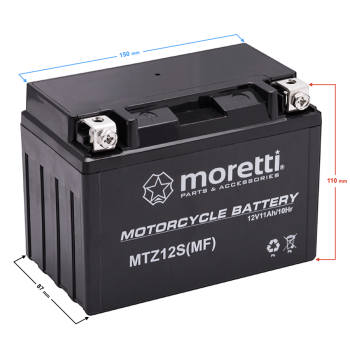 Akumulator Moretti AGM (Gel) MTZ12S-130178