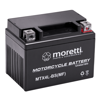 Akumulator Moretti 12V AGM (Gel) MTX4L-BS / MB4L-B-130219