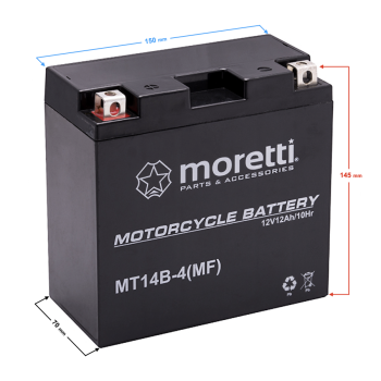 Akumulator Moretti AGM (Gel) MT14B-130501
