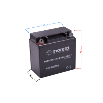 Akumulator Moretti 12V AGM (Gel) MB9-BS / 12N9-3B -130772