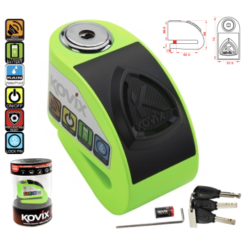 Blokada tarczy hamulcowej z alarmem KOVIX KD6 fluo-131037