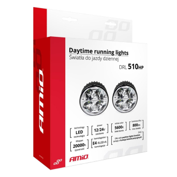 Światła do jazdy dziennej DRL 510HP AMIO-01524-131081
