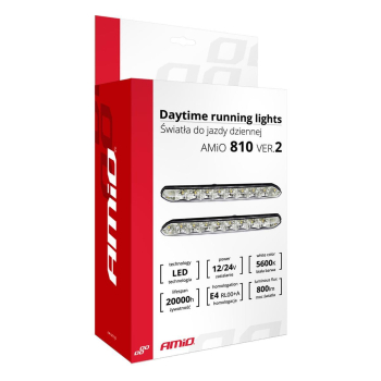 Światła do jazdy dziennej DRL 810 AMIO-01266-131091