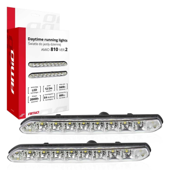 Światła do jazdy dziennej DRL 810 AMIO-01266-131095