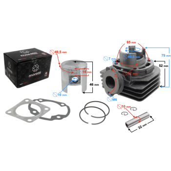 Cylinder do skutera 2T 50cc, TGB/Suzuki-131198