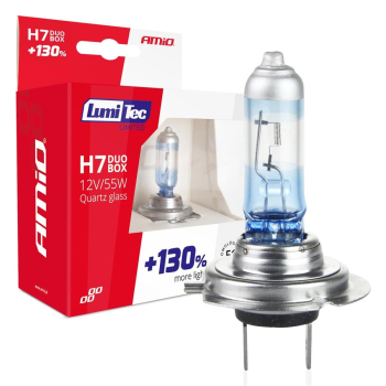 Żarówki halogenowe H7 12V 55W LumiTec LIMITED +130