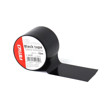 Taśma izolacyjna szkot czarna PCV 48mm x 10m AMIO--131809