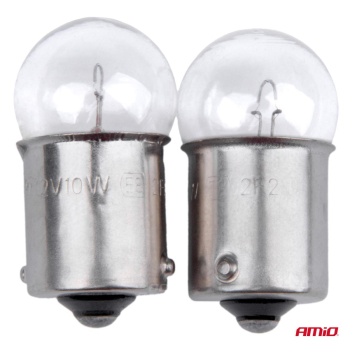 Żarówki halogenowe R10W BA15s 12V 2szt. blister AM-132531