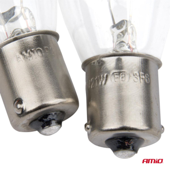 Żarówki halogenowe P21W BA15s 12V 2szt. blister AM-132538