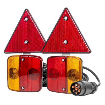 Zestaw świateł lamp do przyczepki na magens AMIO-0-132774