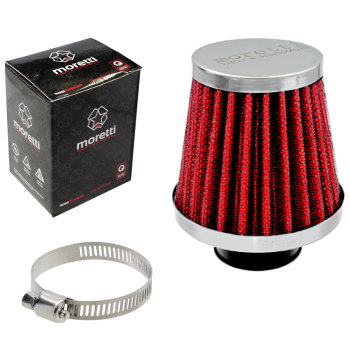 Filtr powietrza stożkowy srebrny, średnica 41mm-133467
