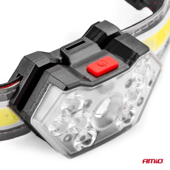 Latarka lampa czołowa LED LH04 AMIO-02826-133694