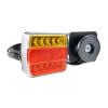 Zestaw świateł LED do przyczepki na magnes 12V AMI-135401