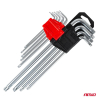 Klucze TORX długie 230 mm 9 szt. TKL AMIO-01039-135405
