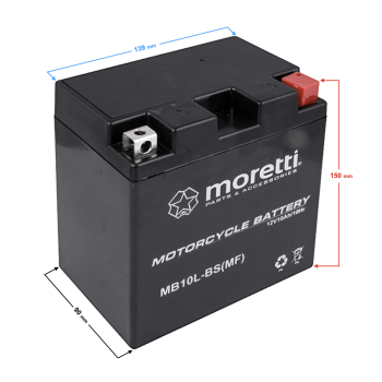 Akumulator Moretti AGM (Gel) MB10L-BS-135126