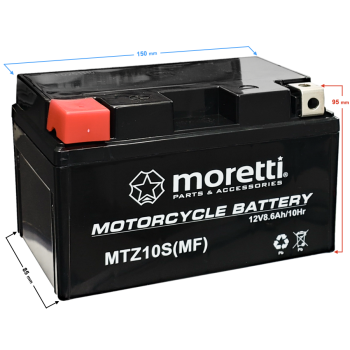 Akumulator Moretti AGM (Gel) MTZ10S-135156