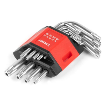 Klucze TORX krótkie CRV 9 szt. AMIO-01040-135417