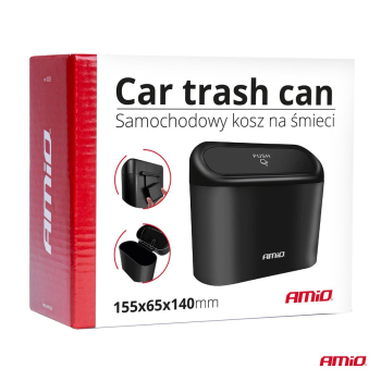 Samochodowy kosz na śmieci śmietnik do auta AMIO-0-136379