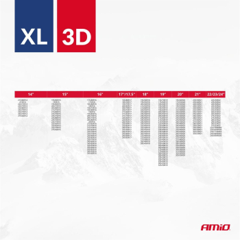 Łańcuchy śniegowe tekstylne 3D 2szt. rozmiar XL EN-137460