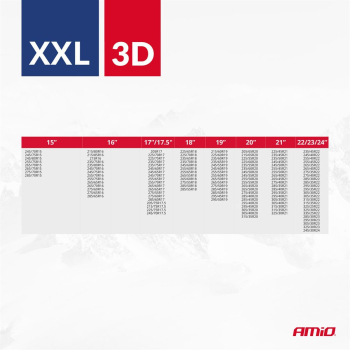Łańcuchy śniegowe tekstylne 3D 2szt. rozmiar XXL E-137497