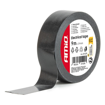 Taśma izolacyjna czarna szkot pcv19 mm x 9 m AMIO--137572