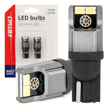Żarówki LED CANBUS 3020 4SMD T10 W5W W10W 12V 24V -137854