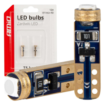Żarówki LED STANDARD niebieskie T5 W1W 12V 3030 1L-137879