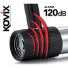 Kłódka U-Lock z alarmem KOVIX KTL14-150 czarna-138773