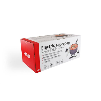 Rondel garnek elektryczny z pokrywką do samochodu -138063