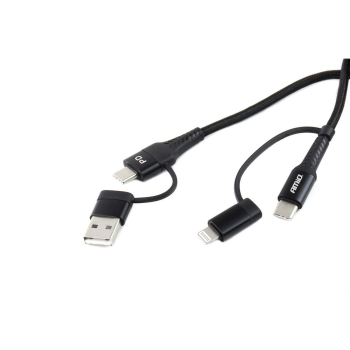 Kabel USB USB-C 3w1 iphone Lightning USB USB-C 1m -138088