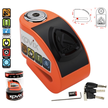 Blokada tarczy hamulcowej z alarmem KOVIX KD6 poma-138603