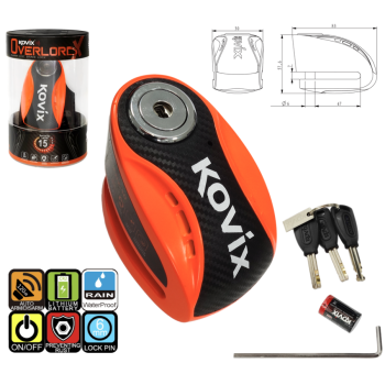 Blokada tarczy hamulcowej KOVIX KNX6 neonowa pomar-138652