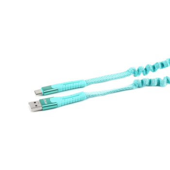 Kabel USB USB-C sprężynujący 1.2 m UC-14 AMIO-0253-140334
