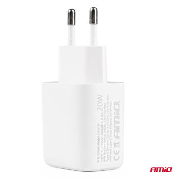 Ładowarka sieciowa PRO-09 USB + USB-C 20W Quick Ch-140645