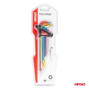 Klucze TORX extra długie zestaw imbusy zestaw 9 sz-140786