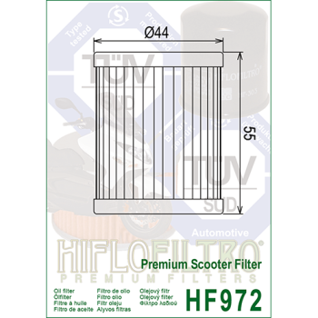 FILTR OLEJU HIFLO HF972 SUZUKI AN 250/400, YAMAHA -140796