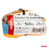 Pas transportowy z napinaczem 500 kg 25 mm 5 m BEL-142717