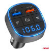 Transmiter samochodowy FM 2×USB-A 12V 24V AMIO-046-142852